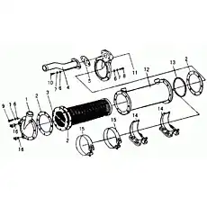 BLOT M8X30 - Блок «Радиатор преобразователя крутящего момента»  (номер на схеме: 8)