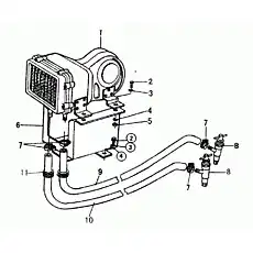WARMING MACHINE VALVE - Блок «Обогрев машины»  (номер на схеме: 8)