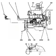 PIPE LGB145-205096 - Блок «Система дизельного двигателя»  (номер на схеме: 16)