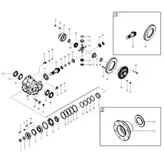 Differential pinion - Блок «Disk brake E3-2907001309»  (номер на схеме: 21)