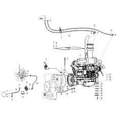 Bracket - Блок «Двигатель в сборе A1-2901002187»  (номер на схеме: 12)