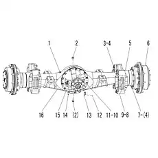 Spring washer GB93-20-65Mn - Блок «Final drive assembly E6-2909000875»  (номер на схеме: 4)