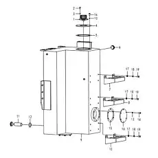 Pedal - Блок «Топливный бак A2-2902001419»  (номер на схеме: 8)