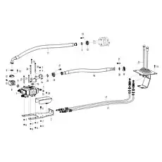 Pipe - Блок «Hydraulic control assembly F1-2912001717»  (номер на схеме: 14)