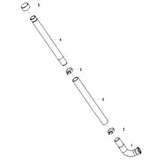 Elbow pipe - Блок «Oil pipe C8-2905001197»  (номер на схеме: 4)