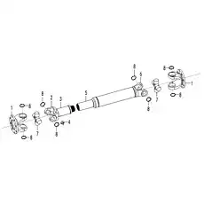 Link fork XGZL50.5.00-01-D - Блок «Propeller shaft E13-4110000753»  (номер на схеме: 1)