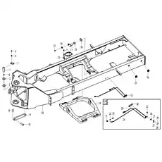 Pin - Блок «Rear frame and accessories K4-2926001531/2927000899»  (номер на схеме: 17)