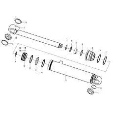 Sealing ring kit - Блок «Steering cylinder (371401) I4-4120002378»  (номер на схеме: 2)