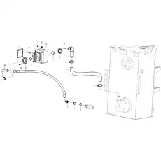 Hose assembly LGB128-010090 - Блок «Steering pump assembly I1-2919000876»  (номер на схеме: 3)
