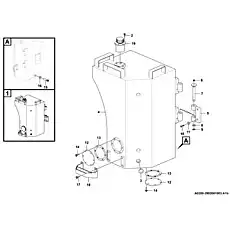 Lubricating nipple JB7940.2-45°M10*1 - Блок «Fuel tank system A0200-2902001003.A1b»  (номер на схеме: 6)