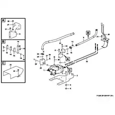 Flange half LGB117-314650 - Блок «Hydraulic control assembly F1200-2912001971.S1c»  (номер на схеме: 10)