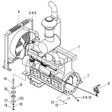 RADIATOR B1294 - Блок «Система дизельного двигателя»  (номер на схеме: 6)