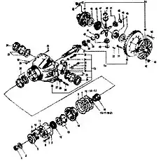 HALF AXLE GEAR SPACER - Блок «Передняя ось главного привода в сборе»  (номер на схеме: 45)