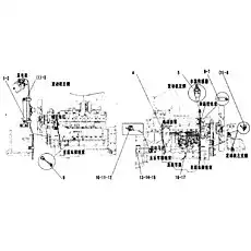 Pressure switch YK208B1 - Блок «Электрическая система в сборе - Двигатель»  (номер на схеме: 9)