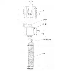Gear pump JHP3160S - Блок «Рабочий насос в сборе 1»  (номер на схеме: 1)