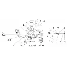 VALVE-HEATER - Блок «Дизельный двигатель в сборе»  (номер на схеме: 3)