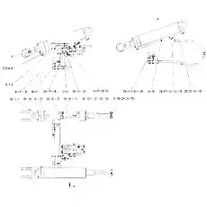 LIFTING CYLINDER HSGF-170*90*767-1427 - Блок «Подъемный цилиндр в сборе»  (номер на схеме: 1)