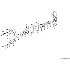 Retaining ring JS-ZL50-005 - Блок «Brake caliper assembly E0714-4120001739 (371328)»  (номер на схеме: 7)