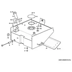Spacer - Блок «Fuel tank assembly A0201-2902001410.S1a»  (номер на схеме: 18)