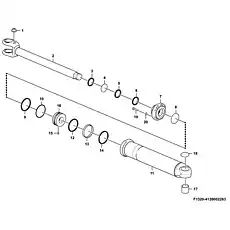 Retainer HSGF-160/90*812.5-1 - Блок «Lift arm cylinder F1320-4120002263 (371368)»  (номер на схеме: 1)