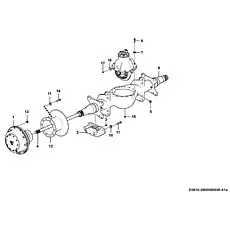 Spring washer GB93-20-65Mn - Блок «Real axle assembly A510 E0910-2909000846.A1a»  (номер на схеме: 10)