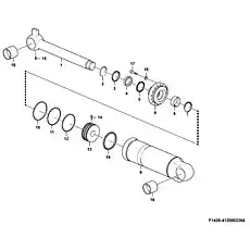Piston HSGF-190/100*545-4 - Блок «Tilt cylinder F1420-4120002264 (371368)»  (номер на схеме: 13)