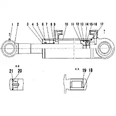 PISTON - Блок «Цилиндр рулевого управления (3713CH)»  (номер на схеме: 17)