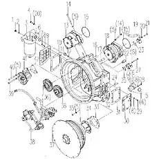 safety valve assembly - Блок «Преобразователь крутящего момента в сборе»  (номер на схеме: 22)