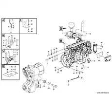 Hose   - Блок «Engine system A0100-2901006203.S»  (номер на схеме: 1 )