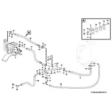 Hose assembly   - Блок «Hydraulic control system F1200-2912003167.S»  (номер на схеме: 17 )