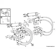 Screw  GB5783-M12*30flZnyc-8.8-480 - Блок «Lifting cylinder system F1300-2913002332.S»  (номер на схеме: 19 )