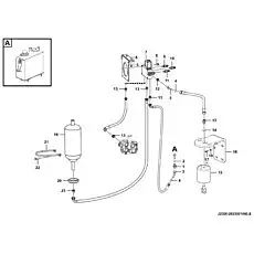 Brake valve   - Блок «Parking brake system J2300-2923001060.S»  (номер на схеме: 7 )