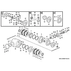 Roller bearing  GB297-31315 - Блок «Rear final drive assembly E0912-2909001102.S1a»  (номер на схеме: 23 )