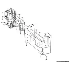 Protecting plate   - Блок «Shift control valve C0520-2905001669.S1f»  (номер на схеме: 5 )