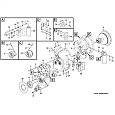 Gear selector valve   - Блок «Transmission C0520-2905003005.S VRT200»  (номер на схеме: 36 )