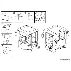 Plate   - Блок «Trim panel assembly L2913-2929003210.S1b»  (номер на схеме: 21 )