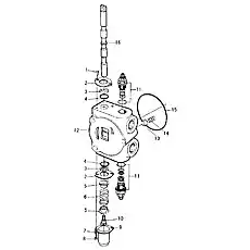 SPRING - Блок «B6800H7 Обратный клапан секции стрелы (погрузчик)»  (номер на схеме: 14)