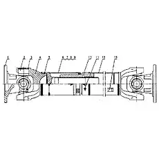 LUG FORK 42118.12 - Блок «Передние приводные оси (350501)»  (номер на схеме: 1)
