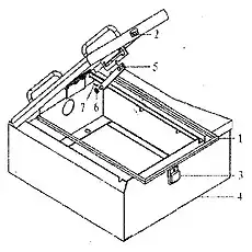 DIP RUBBER BAR - Блок «Ящик для инструментов»  (номер на схеме: 1)