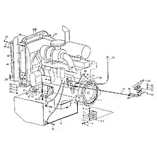 Rubber Block - Блок «Система двигателя LW330F(II).1A»  (номер на схеме: 8)
