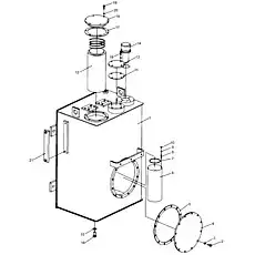 Воздушный фильтр с замком (Для компоновки) - Блок «Гидробак 2»  (номер на схеме: 14)