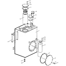 Воздушный фильтр с замком (Для компоновки) - Блок «Гидробак»  (номер на схеме: 14)
