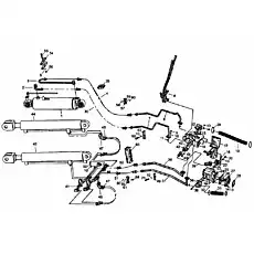 Зажим - Блок «LW330F.10 Рабочая гидравлическая система»  (номер на схеме: 29)