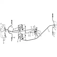 Правая трубка - Блок «LW330F.II.12 Система торможения»  (номер на схеме: 5)
