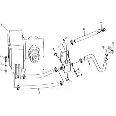 Шланг - Блок «LW330F.II.21 Система воздушного отопления»  (номер на схеме: 6)