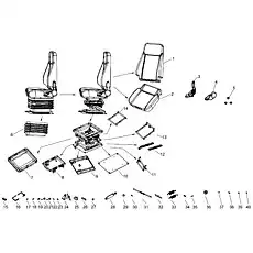 Backrest Sponge (K03) - Блок «Seat Assembly 2»  (номер на схеме: 1)