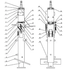 Bearing Block (RC3400-1010-28) - Блок «Steering Machine»  (номер на схеме: 29)