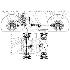 Маслопровод тормозного ключа II - Блок «Монтаж ведущего моста и передаточного вала»  (номер на схеме: 27)
