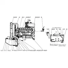 Опора (Использоваться в комплекте с топливным фильтром) - Блок «Система двигателя»  (номер на схеме: 36)