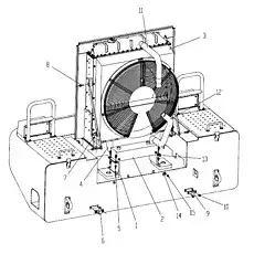 Радиатор в сборе XGSX01-77H - Блок «Блок водяного бака 251808998»  (номер на схеме: 3)